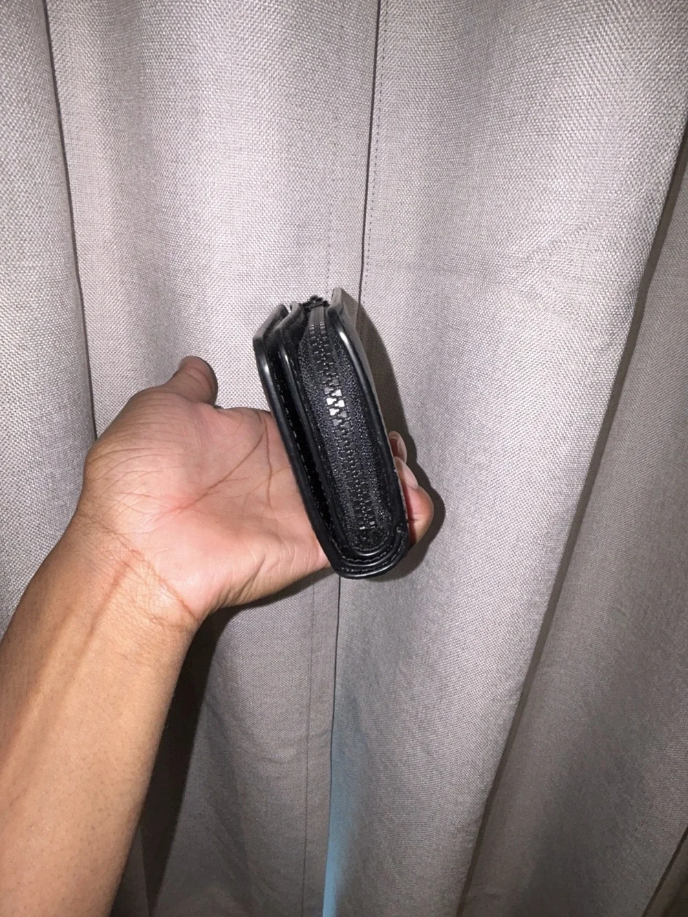 Marc Jacobs Black Patent Double-J Compact Phone Wallet Case